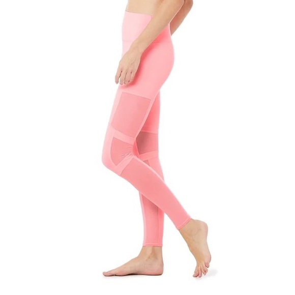 Alo Yoga High Waist Impact Legging Pink Macaron - Picture 1 of 12